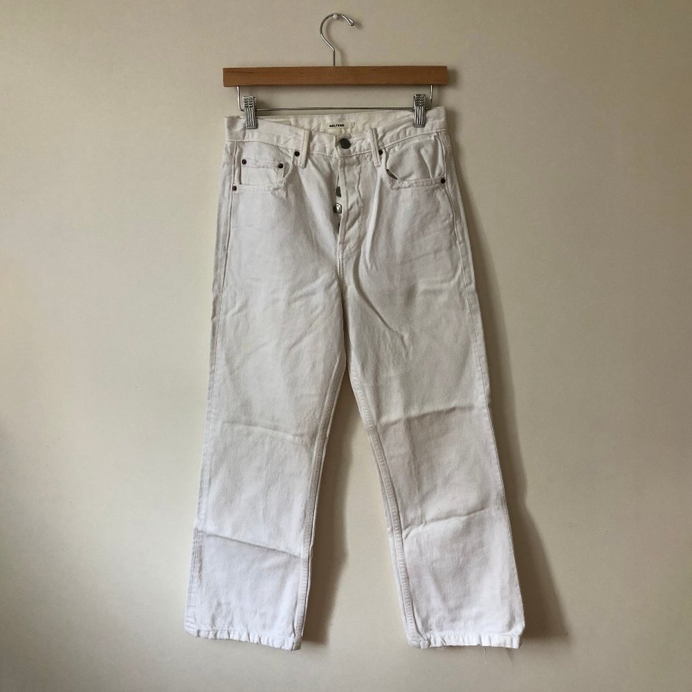 GRLFRND White Jeans